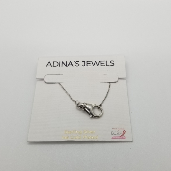 NWT Adina's Jewels Nordstrom sterling silver clasp choker - Picture 1 of 3